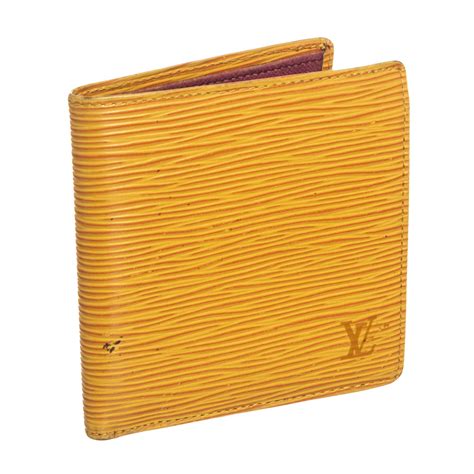 lv epi wallet yellow|louis vuitton men's multiple wallet.